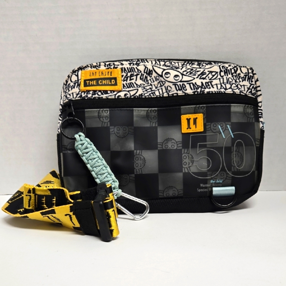 Disney Star Wars Mandalorian The Child Belt Bag 9"X7"X1.5" Strap 38"
